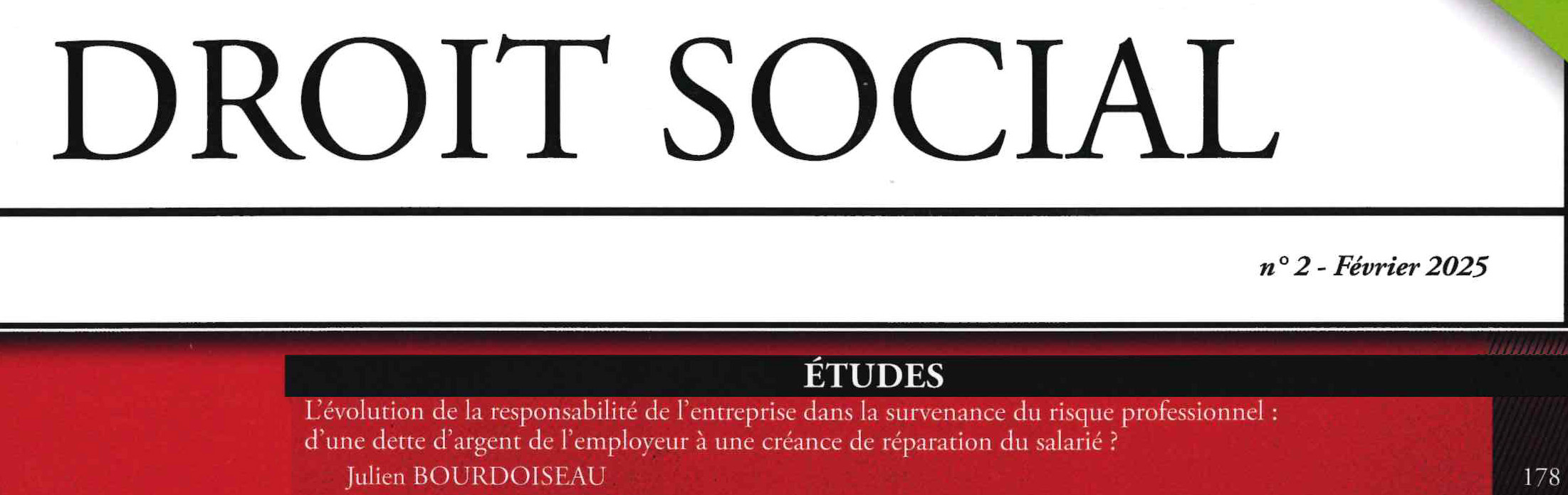 Droit social N°2 février 2025