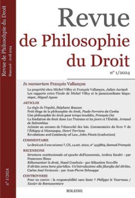 Revue de Philosophie du Droit